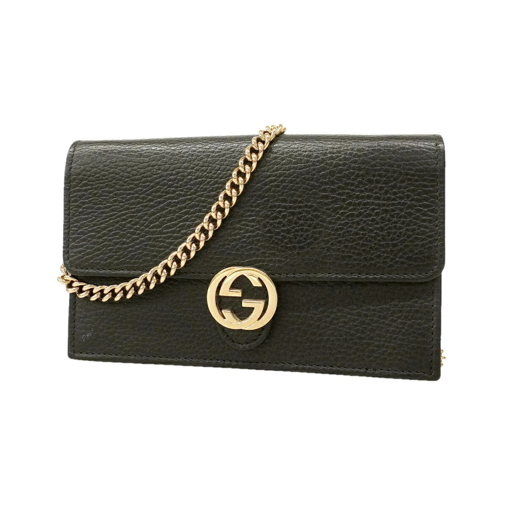 Gucci Interlocking G Leather Shoulder Wallet 615523 (Women's)